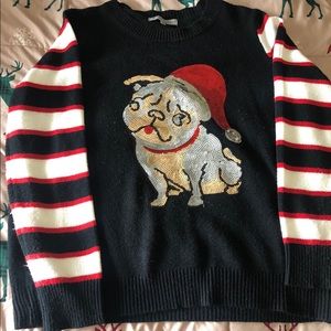 Adorable Pug Christmas Sweater